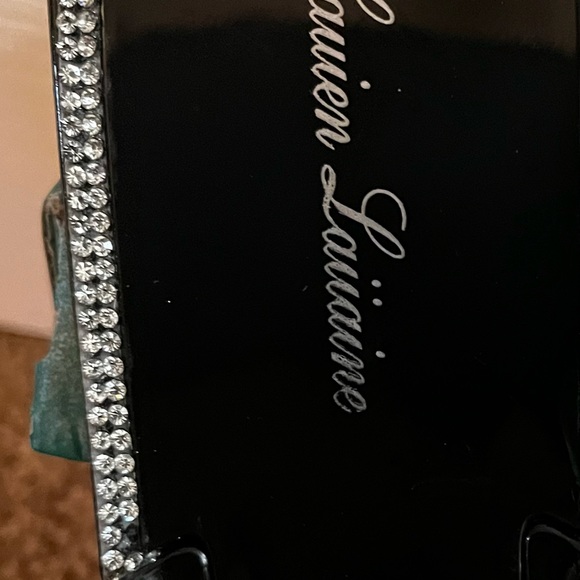 Lauren Lorraine/Tampa NWT Black and Silver Embellished sandals size 7 - Picture 4 of 5